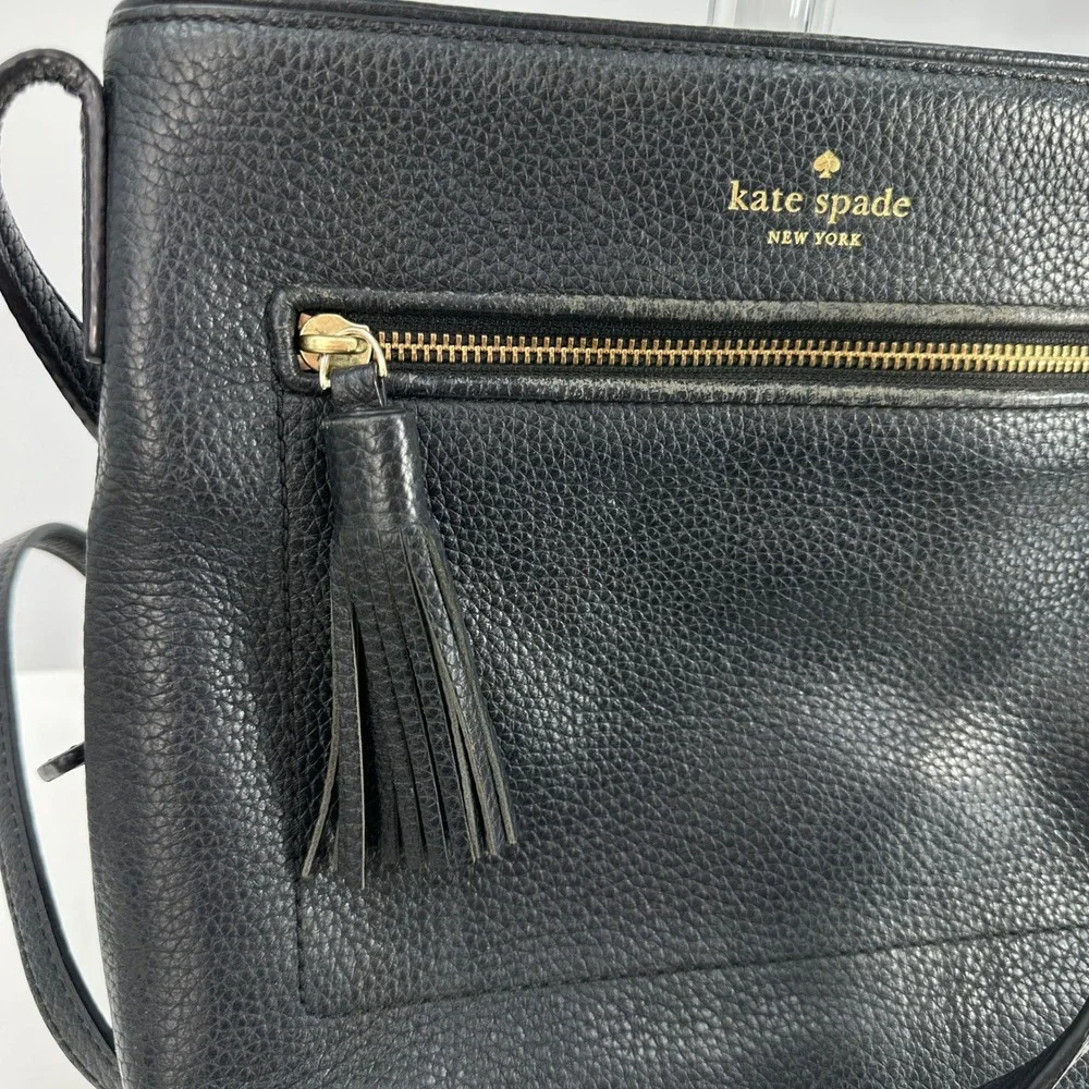Kate Spade Chester Street Dessi Leather Crossbody‎ Bag Black